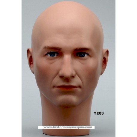 Tête de Mannequin Homme TE03 - 54,5 cm