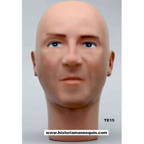 Male Mannequin Head TE12 - 56 cm
