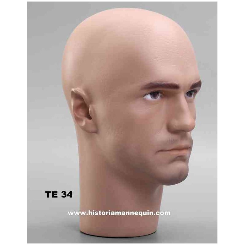 Realistic Male Mannequin Head - Militaria - Collection - Museum